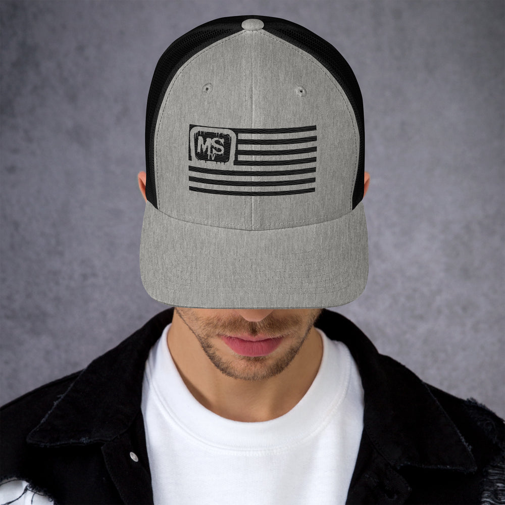 MSTV USA Black Logo Snap Back