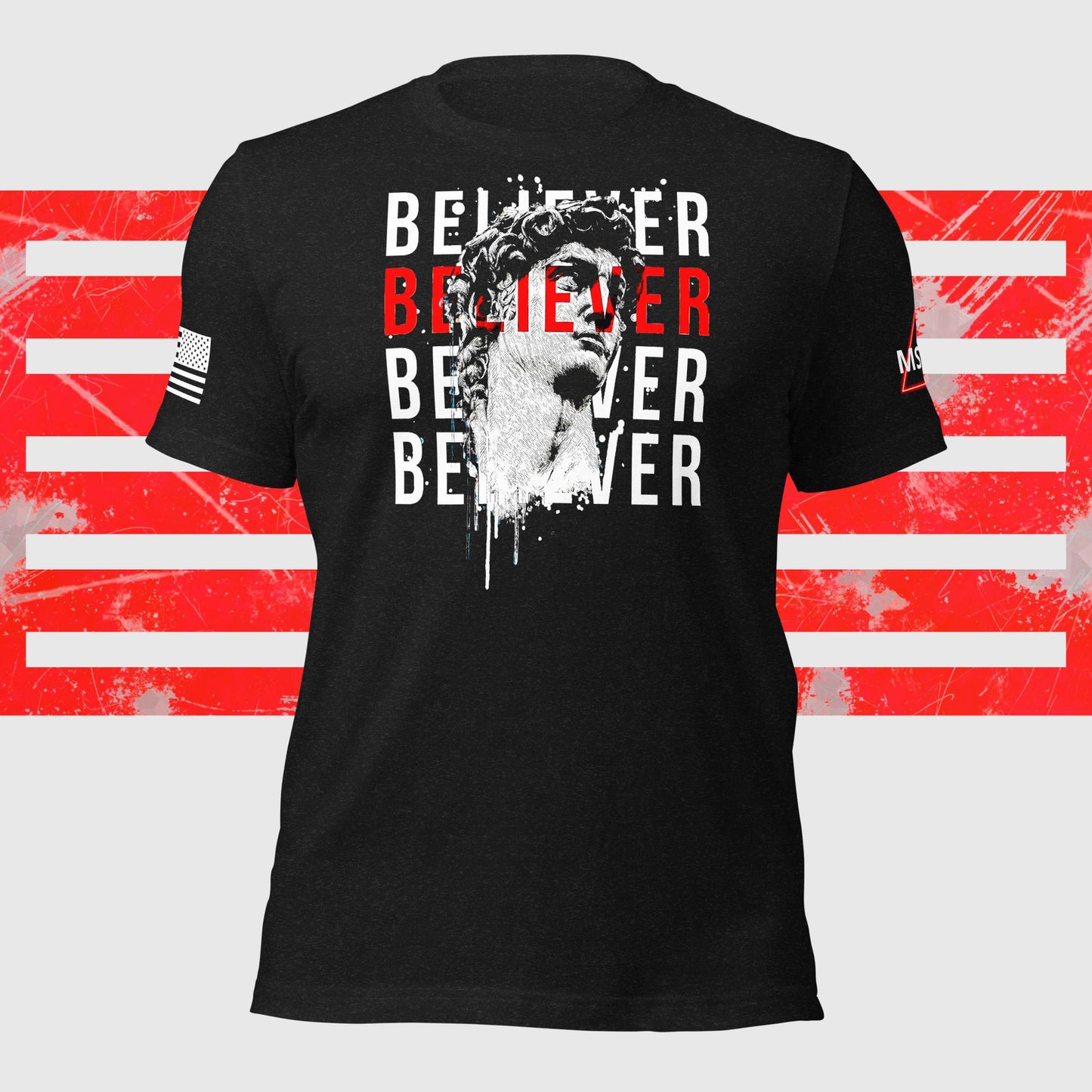 
                  
                    Believer Front Print Tee
                  
                