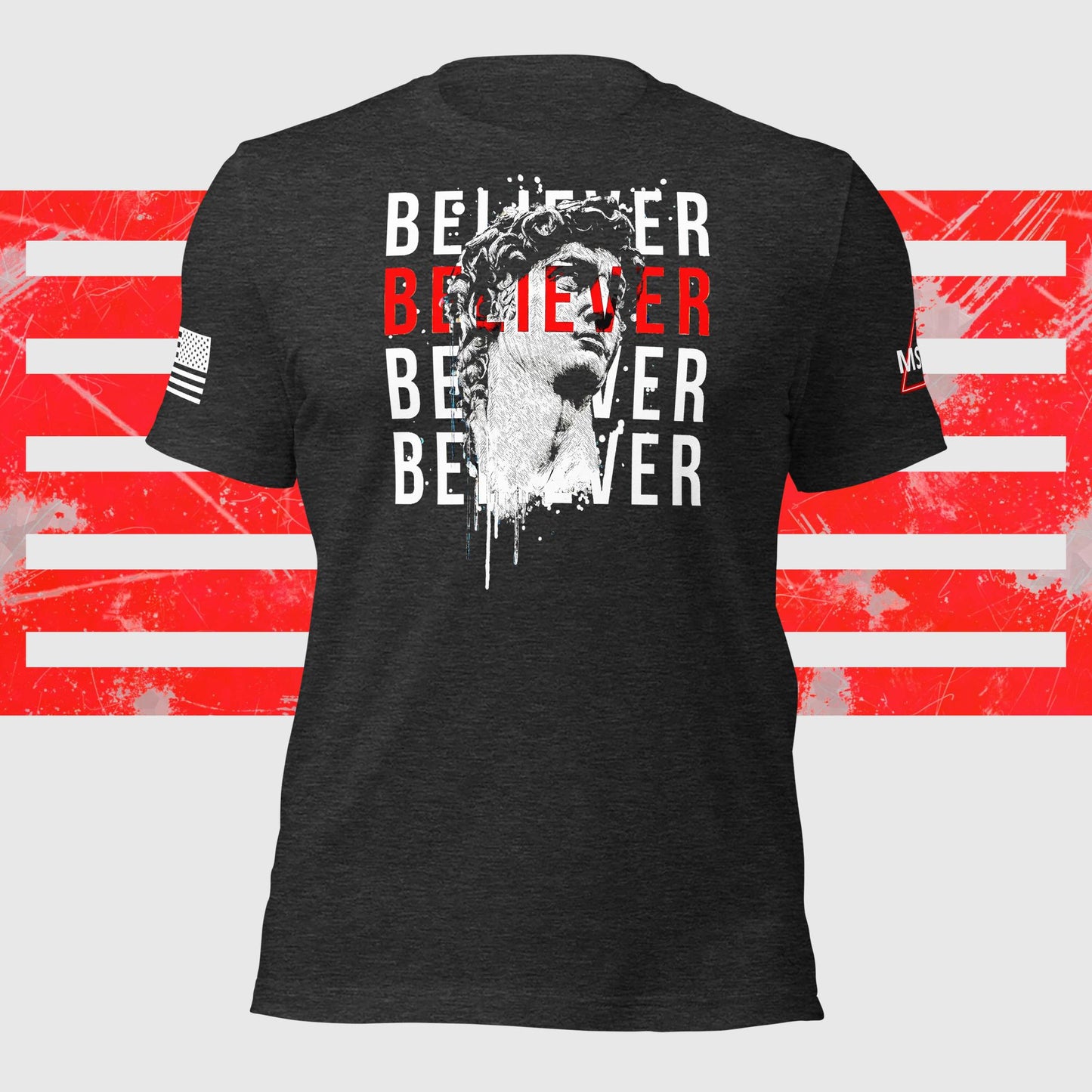 
                  
                    Believer Front Print Tee
                  
                