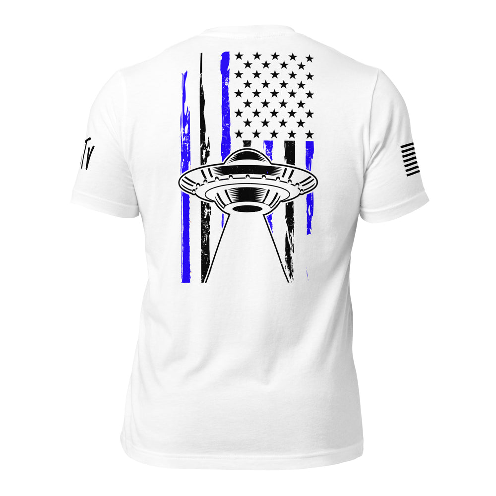 
                  
                    USA UFO Premium (White & Blue) Tee
                  
                