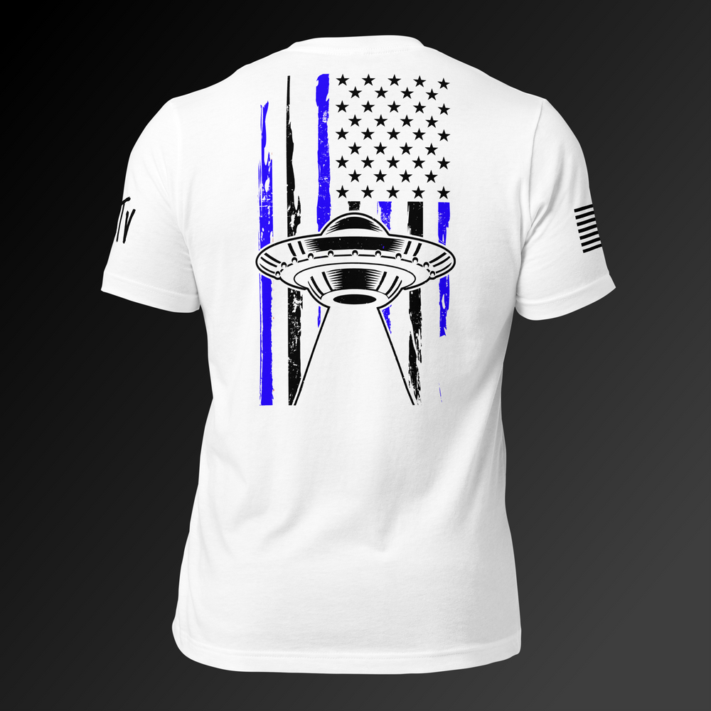 USA UFO Premium (White & Blue) Tee