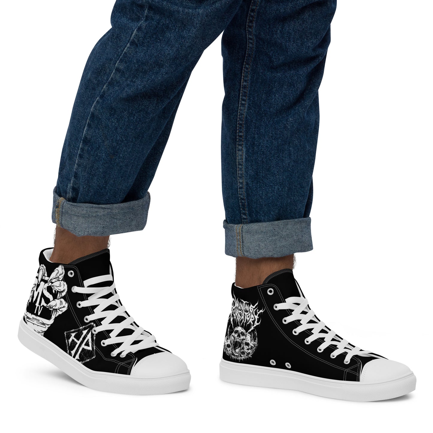 
                  
                    Men’s high top canvas shoes
                  
                